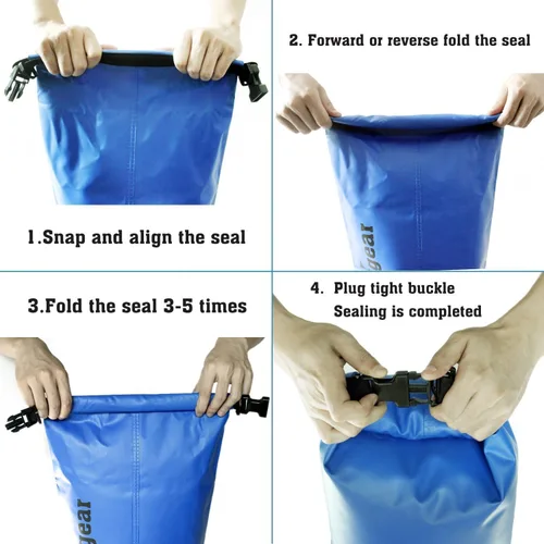 Miniatura 3 de Bolsa seca Unigear impermeable, 2L/5L/10L/20L/30L/40L, Bolsas flotantes y ligeras para kayak, navegación, pesca, natación y camping con funda