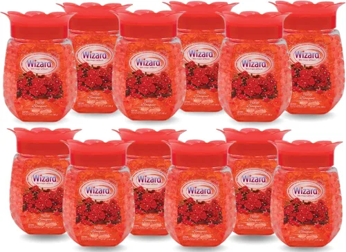 Miniatura 7 de WIZARD - Perlas de gel eliminadoras de olores, 12 onzas, paquete de 12 ambientadores para baño. Habitaciones, por áreas y ambientadores