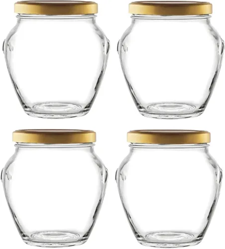 Miniatura 4 de Nakpunar 12 tarros de sopera de vidrio de 3.3 oz con tapas negras, 3.4 fl oz