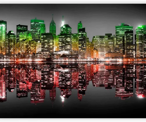 Miniatura 14 de artgeist Mural de pared Nueva York, 77 x 61 pulgadas, adhesivo autoadhesivo para pared, diseño de foto extraíble, decoración del hogar, paisaje