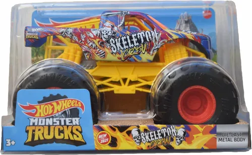 Hot Wheels Monster Trucks Skeleton Crew - Escala 1:24