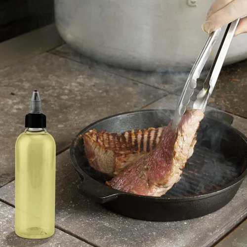 Miniatura 7 de JAPCHET 60 botellas vacías de plástico de 4 onzas, botellas de plástico de 4.1 fl oz con tapa superior giratoria, botellas transparentes