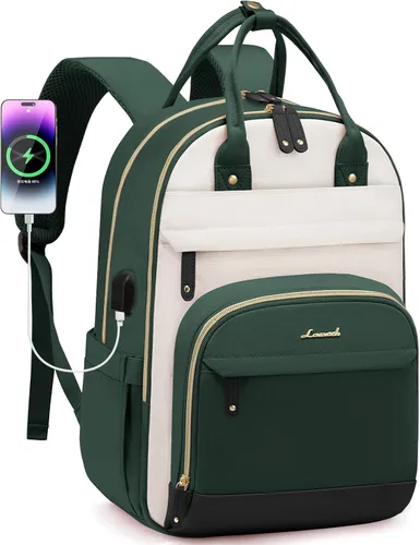 Miniatura 22 de LOVEVOOK Mochila para mujer, mochila para laptop de 15.6 pulgadas, mochilas escolares, bolsa antirrobo, bolsa antirrobo impermeable