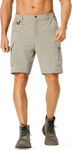 Miniatura 2 de Pantalones cortos de senderismo para hombre, de secado rápido, ligeros, con múltiples bolsillos, para pesca, campamento, golf