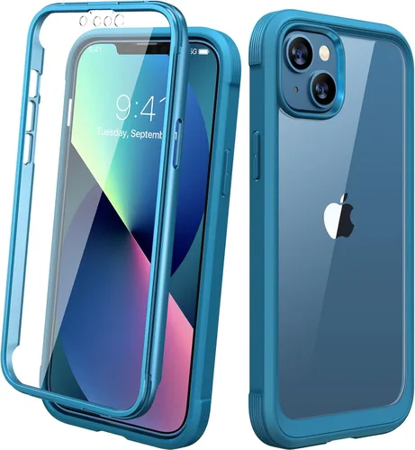Miniatura 83 de Diaclara - Funda compatible con iPhone 11, carcasa resistente de cuerpo completo con protector de pantalla integrado sensible al tacto y Transparente