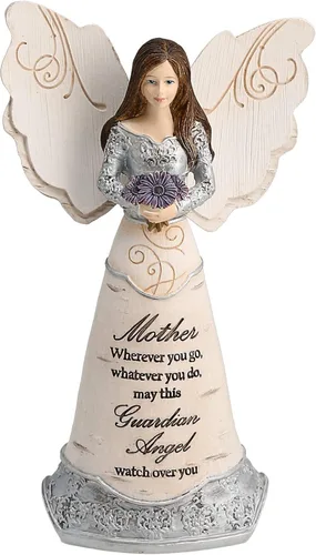 Miniatura 19 de Pavilion Gift Company Elements Daughter - Figura de ángel guardián, 6 pulgadas, color rojo