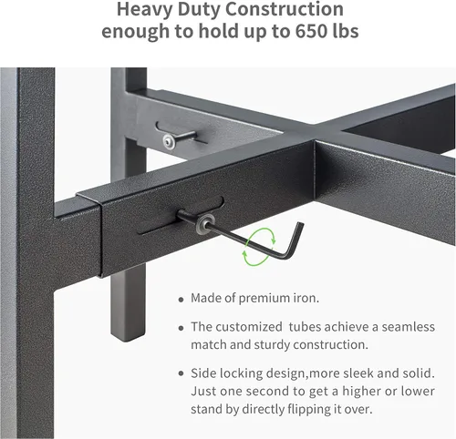 Miniatura 3 de FaithLand Soporte para plantas, tamaño ajustable para macetas de 8, 9, 10, 11, 12 pulgadas, soporte de metal para macetas, soporte extensible