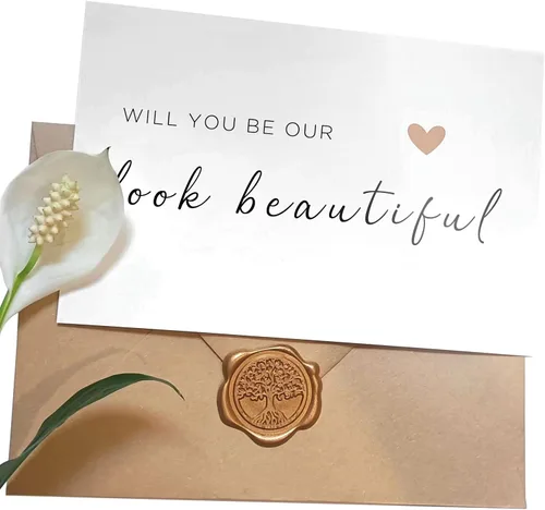 Miniatura 3 de Tarjeta de artista de maquillaje de boda, tarjeta de agradecimiento para peluquería, agradecimiento por hacerme lucir hermosa, tarjeta de boda