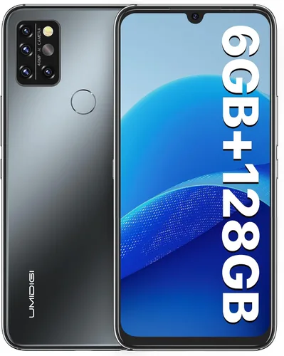 UMIDIGI Teléfono celular desbloqueado A9 Pro, Helio P60, 6 GB+128 GB ampliable 256 GB, pantalla táctil FHD de 6.3 pulgadas, vidrio curvado 2.5D de