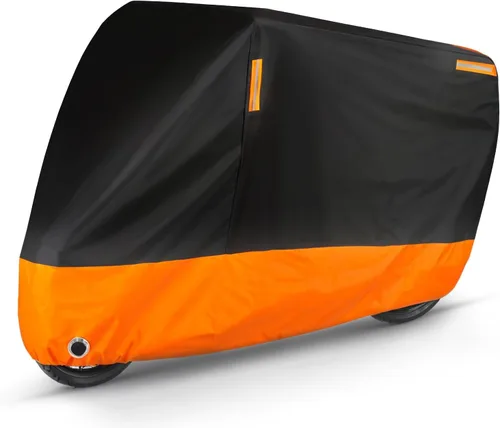 Miniatura 10 de Puroma Funda para Motocicleta de Servicio Pesado, Funda para Scooter Impermeable para Exteriores, Protección Universal de Calidad para Todas