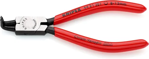 Miniatura 10 de KNIPEX Herramientas - Alicates Circlip, Interno, 90 grados en ángulo, punta forjada, 1 37/64"-3 15/16" diámetro del diámetro (4421J31), 8.50 rojo