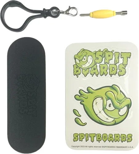 Miniatura 6 de SPITBOARDS® 34mm x 96mm Juego de Fingerboard Pro (Completo) Cubierta de madera real Trucks Pro con tuercas de bloqueo y bujes Pro Ruedas Pro