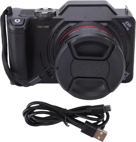 Miniatura 6 de EBTOOLS Cámara digital 4K, 64Mp, pantalla abatible de 3 pulgadas, rotación de 180, zoom digital 18X, enfoque automático, grabación de video, gran