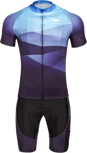 Miniatura 5 de Conjunto de camiseta de ciclismo para hombre, camiseta reflectante de secado rápido y pantalones cortos de ciclismo acolchados 3D, M