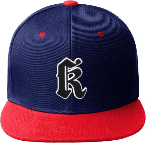 Miniatura 387 de Daxton Gorra clásica con visera de billete plano con letras del alfabeto inglés antiguo de la A a la Z