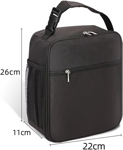 Miniatura 2 de Lonchera aislada para hombres y mujeres, lonchera a prueba de fugas con bolsillos de malla para el trabajo, gimnasio, viajes o campamento, ligera