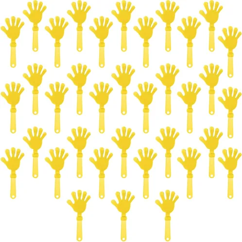 Miniatura 7 de 36 pinzas de mano color azul rey de 7.5 pulgadas para hacer ruido, regalos de fiesta, plástico para fiestas, eventos deportivos, bailar, bailar
