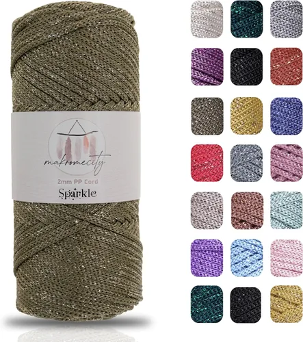 Miniatura 36 de Makromecity, Cordón de macramé de poliéster de 2 mm x 38 m (125 yardas) 2 mm de polipropileno, cordón de macramé para crochet, bolsas de macramé