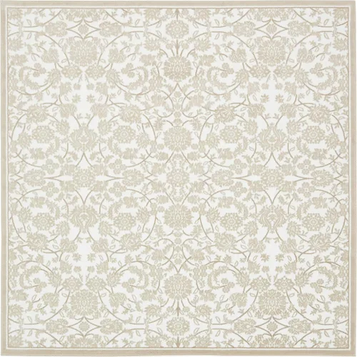 Miniatura 11 de Unique Loom Colección Rushmore Alfombra de Área - Taft (2' 6" x 13' 1" Corredor, Blanco Nieve/Beige)