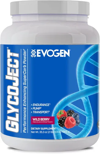 Miniatura 8 de Evogen GlycoJect - Polvo de súper carbohidratos Absorción rápida para preentrenamiento Polvo de carbohidratos para resistencia Polvo