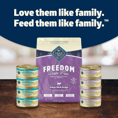 Miniatura 9 de Blue Buffalo Freedom Grain Free - Alimento húmedo natural en paté para adultos, pollo de interior, latas de 12.5 onzas (paquete de 12)