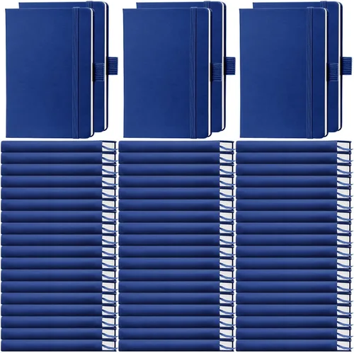 Miniatura 23 de Laumoi Paquete de 40 cuadernos de bolsillo, tamaño A6, mini diario de tapa dura, cuadernos forrados de cuero PU de 3.5 x 5.5 pulgadas, bloc de notas