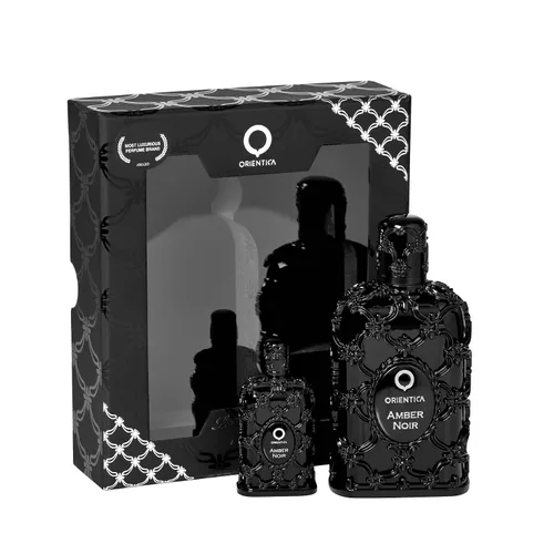 Miniatura 3 de Orientica Luxury Amber Noir - Juego de 2 perfumes para hombre con notas de Elemi, higo, zanahoria, almizcle, perfume árabe amaderado para hombres
