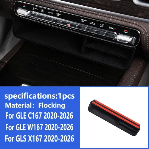 Miniatura 7 de Bandeja Organizadora del Centro de la Consola del Coche Bandeja de Almacenamiento Reposabrazos Caja Contenedora para Mercedes Benz GLS450 X167 63
