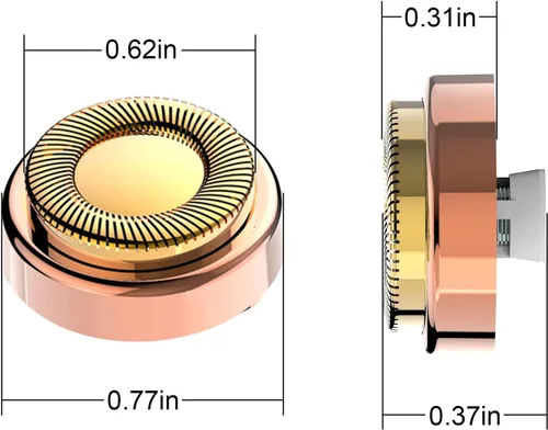 Miniatura 2 de 2 cabezales de repuesto LinMei compatibles con GEN 1 Finishing Touch Flawless Removedor de pelo sin dolor para mujer con cepillos de limpieza Oro