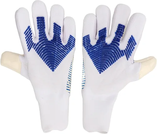 Miniatura 10 de Guantes de portero de fútbol con agarre de palma fuerte, protección para los dedos, antideslizante, látex, nailon, transpirable, guantes de portero