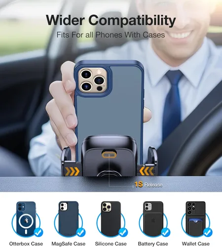 Miniatura 7 de Coolpow Soporte de teléfono para automóvil【Succión más fuerte】 Soporte universal de teléfono para tablero de instrumentos de 360° para automóvil