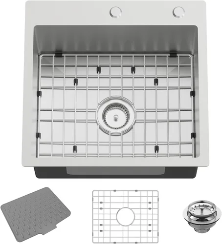 Miniatura 13 de Fregadero de cocina y bar negro de 12 x 16 pulgadas, pequeño tazón de acero inoxidable para montaje inferior, fregadero de cocina y bar, elección