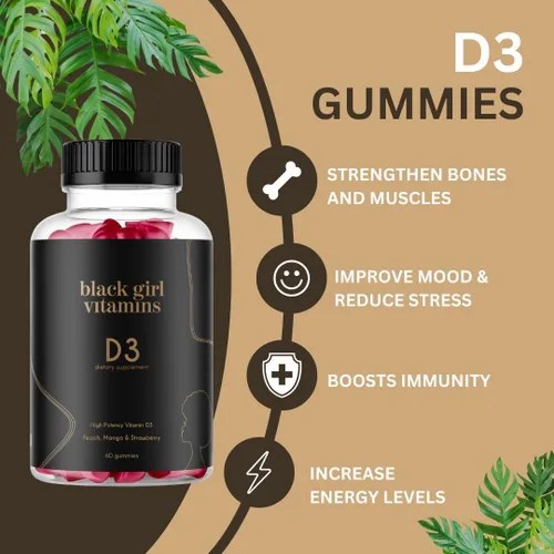 Miniatura 9 de Black Girl Vitamins Look Good Feel Good Bundle – Cabello, Piel y Uñas, Vitamina D3 2000UI y Multivitamínico de Una Vez al Día - Juego de Suplementos