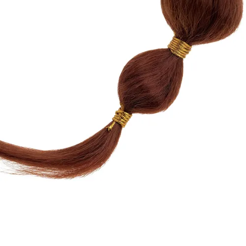 Miniatura 9 de Benehair Extensión de cola de caballo con cordón, 24 pulgadas de largo, pelo sintético lacio, extensiones de cabello de cola de caballo con clip