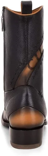 Miniatura 5 de Cuadra Botas para hombre en cuero genuino negro