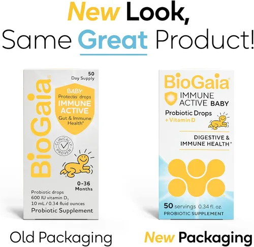 Miniatura 2 de BioGaia Immune Active Gotas probióticas para bebés + Vitamina D para bebés y niños pequeños de 0 a 36 meses Apoya la salud digestiva e inmune