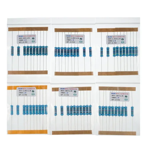 Miniatura 6 de BOJACK Kit de resistencia de 300 piezas de 30 valores de 1 ohmio - 1M Ohm con 1% de resistencia de película metálica de 2 W surtido