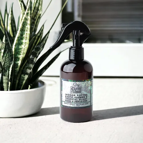 Miniatura 6 de Cute Farms Fertilizante para plantas tropicales y flores exóticas en maceta para interiores Fórmula suave de uso semanal para plantas