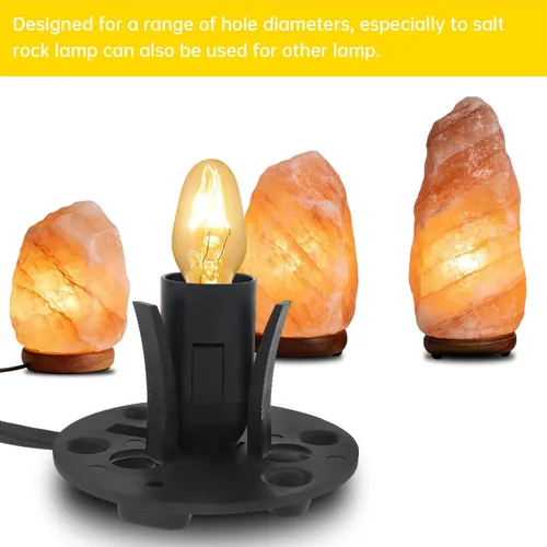 Miniatura 8 de RTNLTI Salt Lamp Cord Replacement with Dimmer Switch and 6-Pack E12 Halogen Salt Lamp Bulbs for Himalayan Salt Lamp (5 Feet)