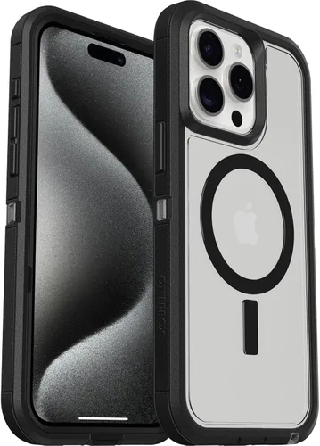 Miniatura 6 de OtterBox Funda para iPhone 15 Plus y iPhone 14 Plus Defender Series XT, color negro, sin pantalla, resistente, se ajusta a MagSafe, accesorio