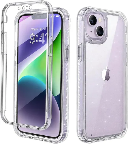 Miniatura 33 de Lifedance - Funda diseñada para iPhone 14/iPhone 13, funda protectora resistente de cuerpo completo con protector de pantalla incorporado