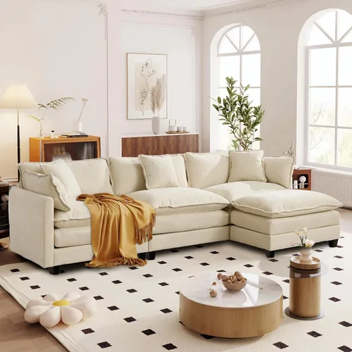 Miniatura 21 de SoarFlash Sofá modula, de felpilla, posición de en medio, beige