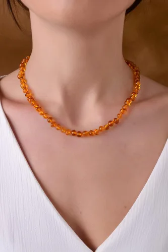 Miniatura 22 de Amber Necklace for Women - HandMade Baltic Jewelry for Adult - 18 inch - 100% Genuine