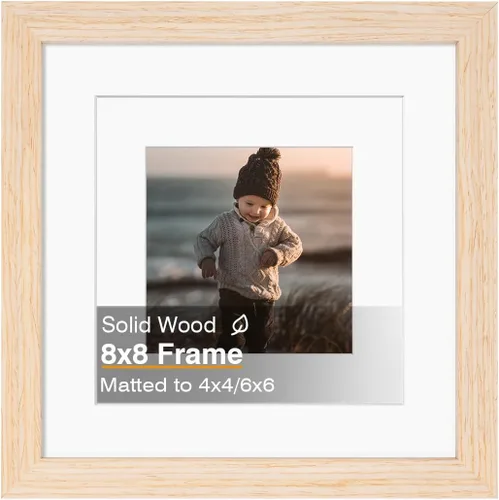 Miniatura 166 de KINLINK 3.5x5 Picture Frame, Ash Black Solid Wood Frame with Plexiglass for Table Top and Wall Mounting, Photo Frame for Horizontal or Vertical