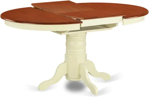 Miniatura 5 de East West Furniture AVAT5-WHI-W - Juego de comedor de 5 piezas que incluye una mesa de comedor ovalada con hojas de mariposa y 4 sillas de cocina