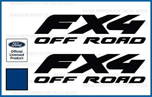 Miniatura 6 de FX4 Offroad - Adhesivos troquelados para Ford F250 F350 Super Duty (1997-2010), juego de 2 unidades, color negro brillante