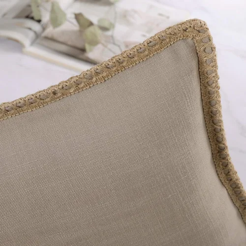 Miniatura 2 de Phantoscope Farmhouse - Fundas de almohada decorativas para exteriores, Poliéster & Mezcla de poliéster, Beige, 18" x 18