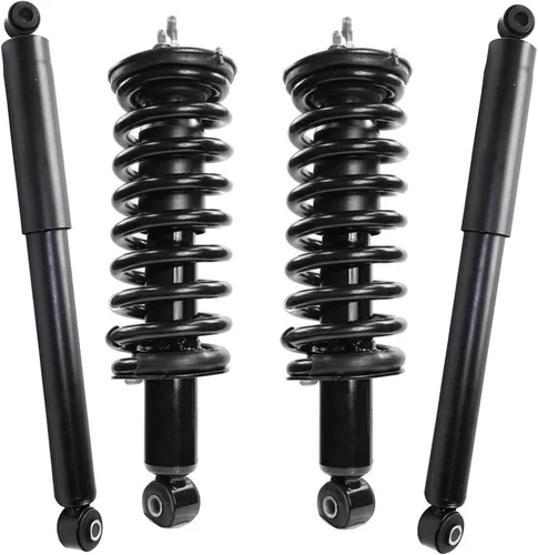 Miniatura 43 de Detroit Axle - Puntales y Amortiguadores para Chevy Traverse Buick Enclave GMC Acadia Saturn Outlook 2007-2012, 2 puntales delanteros con resorte