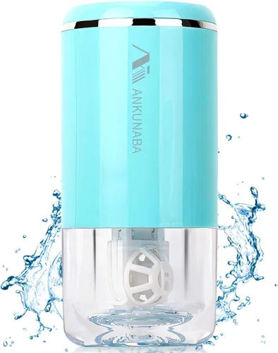 Limpiador de lentes de contacto, máquina portátil de limpieza de lentes de contacto suave con cargador USB, estuche limpiador automático de lentes