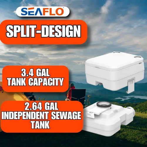 Miniatura 6 de SEAFLO Inodoros portátiles para barcos, autocaravanas, camping y barcos